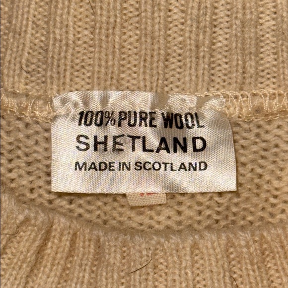 Vintage Shetland Wool Fair Isle Sweater SZ Medium - Picture 6 of 6